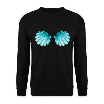 Meerjungfrau Kostüm - Unisex Pullover - Schwarz - Vorne - Alina (178cm) & Michal (187cm)