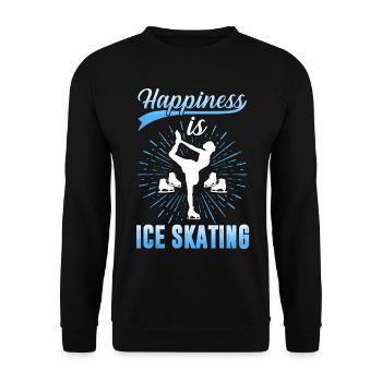Patinage de vitesse Sports d’hiver Cadeau - Sweat-shirt Unisexe - noir - Devant - Alina (178cm) & Michal (187cm)