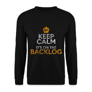 Backlog Scrum Master Docker Computer Geek - Unisex Pullover - Schwarz - Vorne - Alina (178cm) & Michal (187cm)