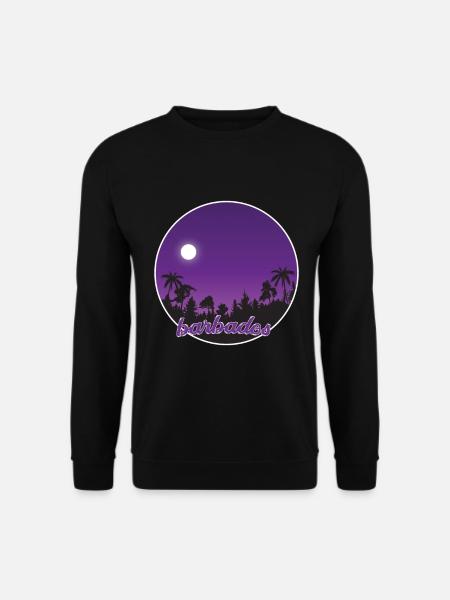 Barbados purple paradise - Unisex Sweatshirt - black
