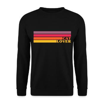 Amoureux des chats - Amoureux des chats - Dire des chats sympas - Sweat-shirt Unisexe - noir - Devant - Alina (178cm) & Michal (187cm)