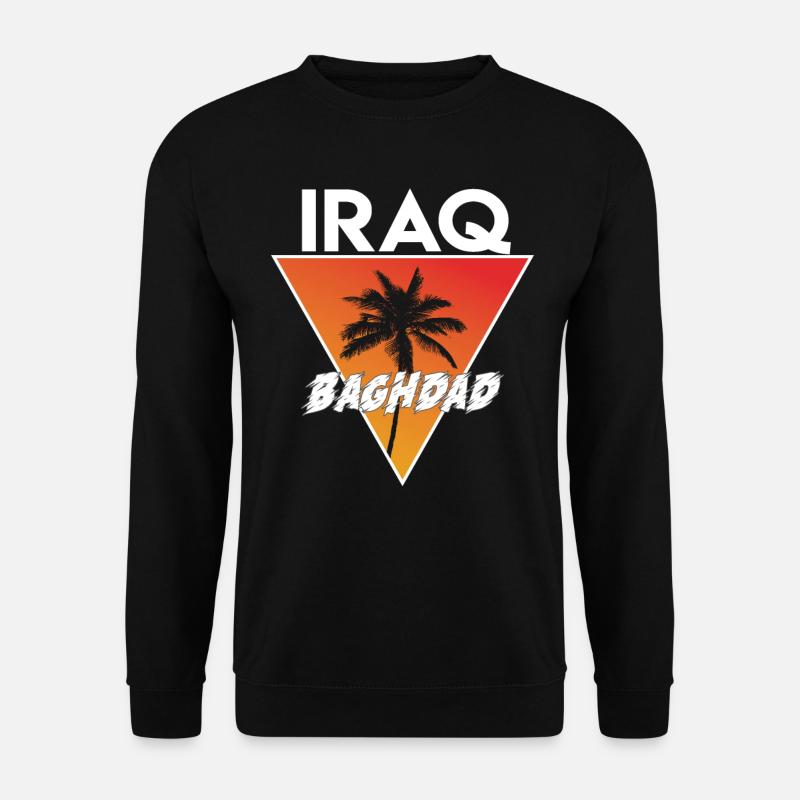 irakisch mit Hauptstadt - Unisex Pullover - Schwarz