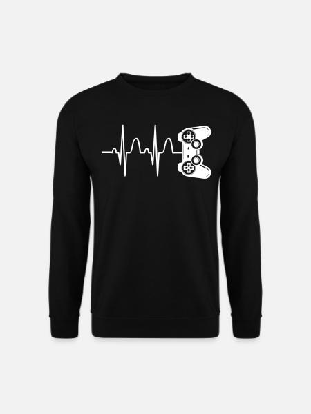 Jeu vidéo Esport de battement de coeur de Zocker - Sweat-shirt Unisexe - noir