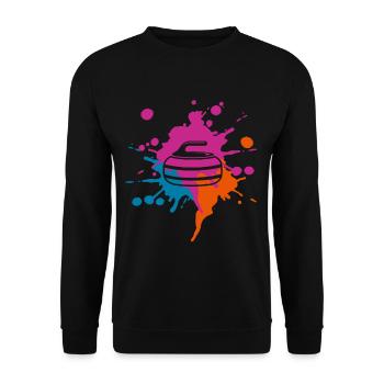 Boule de couleur curling - Sweat-shirt Unisexe - noir - Devant - Alina (178cm) & Michal (187cm)
