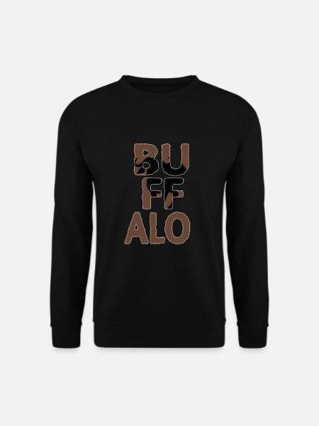 Büffel Schatten im Namen - Unisex Pullover - Schwarz
