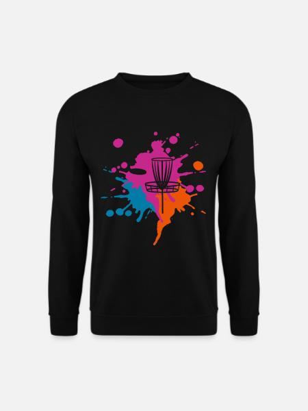 Frisbee Farbiger Klecks - Unisex Pullover - Schwarz