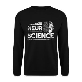 Neuroscience Neuro Science Neurology Science - Unisex Sweatshirt - black - Front - Alina (178cm) & Michal (187cm)