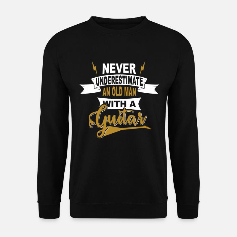 Never underestimate an old man - Unisex Pullover - Schwarz