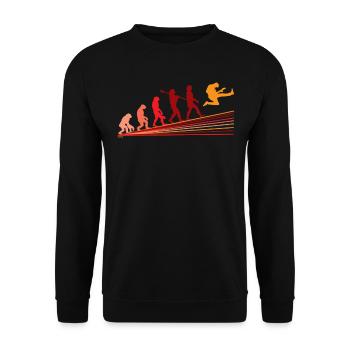 Guitar Evolution Music Guitar Player - Unisex Sweatshirt - black - Front - Alina (178cm) & Michal (187cm)