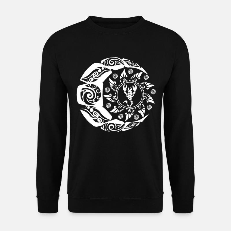 Maori Skorpion Polynesien Tattoo Sonne Mond - Unisex Pullover - Schwarz