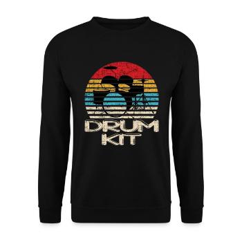 Drummer Drummer Drummer Drums Fun Gift - Sweat-shirt Unisexe - noir - Devant - Alina (178cm) & Michal (187cm)