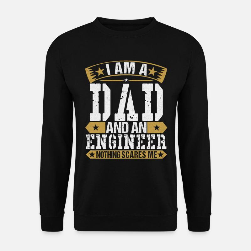 Ich bin ein Vater und ein Ingenieur. - Unisex Pullover - Schwarz