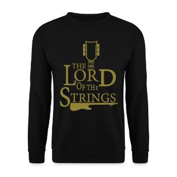 Lord of the Strings - for guitarists - Unisex Sweatshirt - black - Front - Alina (178cm) & Michal (187cm)