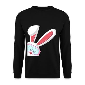 Skiing Bunny Skiing Skiing Apres Skiing - Unisex Sweatshirt - black - Front - Alina (178cm) & Michal (187cm)