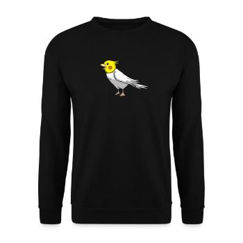 Cockatiel Nymphenssittich - Sweat-shirt Unisexe - noir - Devant - Alina (178cm) & Michal (187cm)