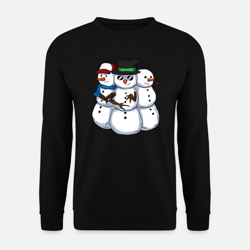 Cool Snowmans Coole Schneemänner - Unisex Pullover - Schwarz
