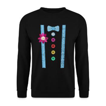 Clown Costume - Unisex Sweatshirt - black - Front - Alina (178cm) & Michal (187cm)