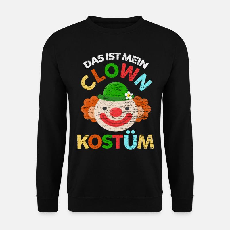 Clown Karneval Fasching Kostüm - Unisex Pullover - Schwarz