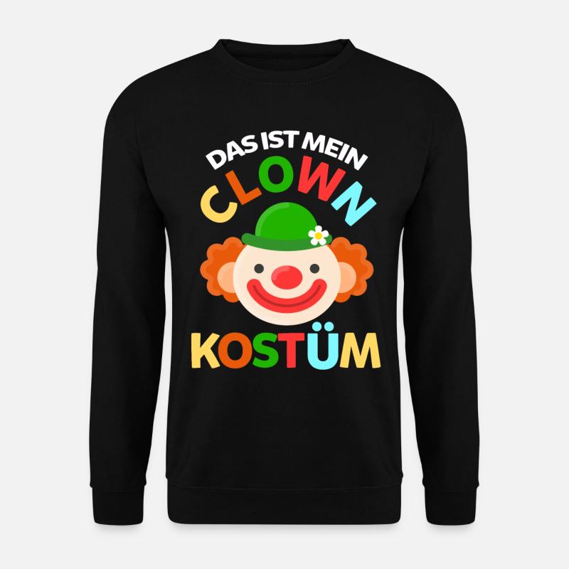 Karneval Clown Karnevalparty - Unisex Pullover - Schwarz