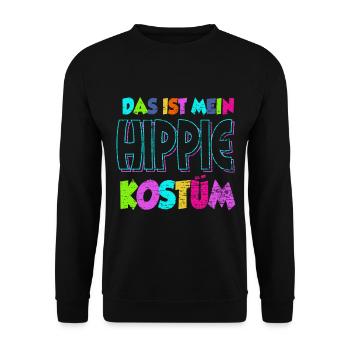 Hippie Kostüm - Unisex Pullover - Schwarz - Vorne - Alina (178cm) & Michal (187cm)