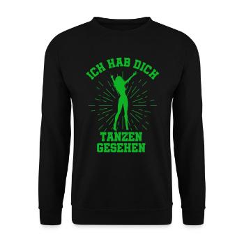 Tanzen Feiern Party Musik Diskothek - Unisex Pullover - Schwarz - Vorne - Alina (178cm) & Michal (187cm)