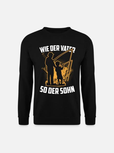 Like The Father Sun The Son Angel Sayings Anglers - Unisex Sweatshirt - black