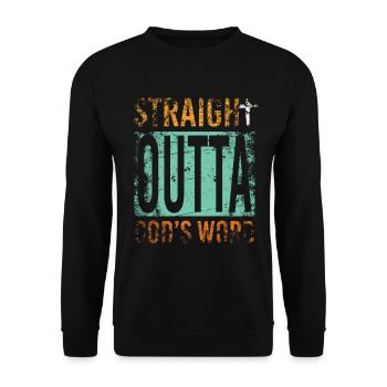 Christ Geschenk - Unisex Pullover - Schwarz - Vorne - Alina (178cm) & Michal (187cm)