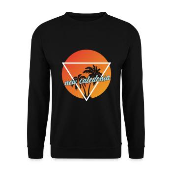 Neukaledonien Urlaub und Ferienziel - Unisex Pullover - Schwarz - Vorne - Alina (178cm) & Michal (187cm)