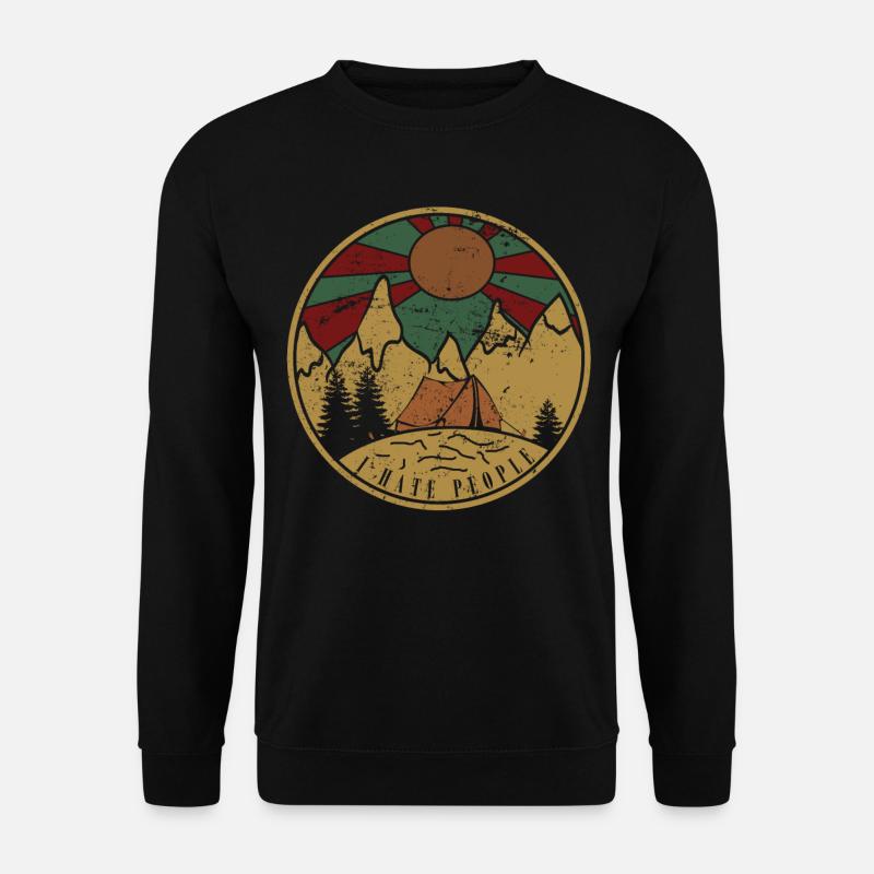 I hate people GRUNGE - Unisex Pullover - Schwarz