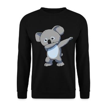 Koala Koala bear - Unisex Sweatshirt - black - Front - Alina (178cm) & Michal (187cm)