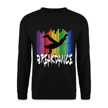 Breakdance - Unisex Sweatshirt - black - Front - Alina (178cm) & Michal (187cm)