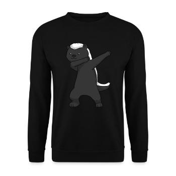 Honey Badger Dab Dachs Dabbing - Sweat-shirt Unisexe - noir - Devant - Alina (178cm) & Michal (187cm)