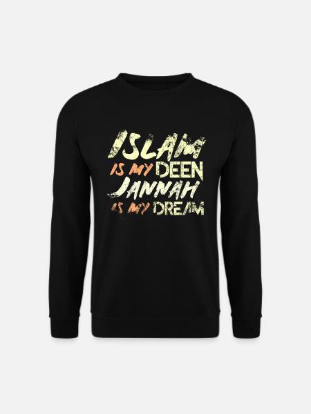 Islam Spruch Moslem Muslimin Muslime Glaube - Unisex Pullover - Schwarz