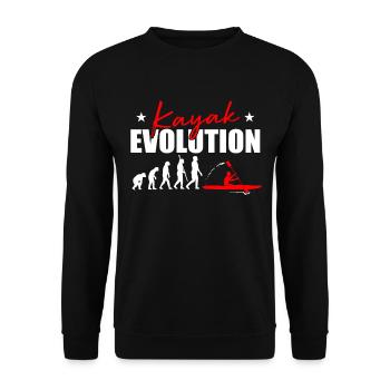 Kayak Evolution Kayak Kayak Développement Kayaker Kayak Kayak - Sweat-shirt Unisexe - noir - Devant - Alina (178cm) & Michal (187cm)