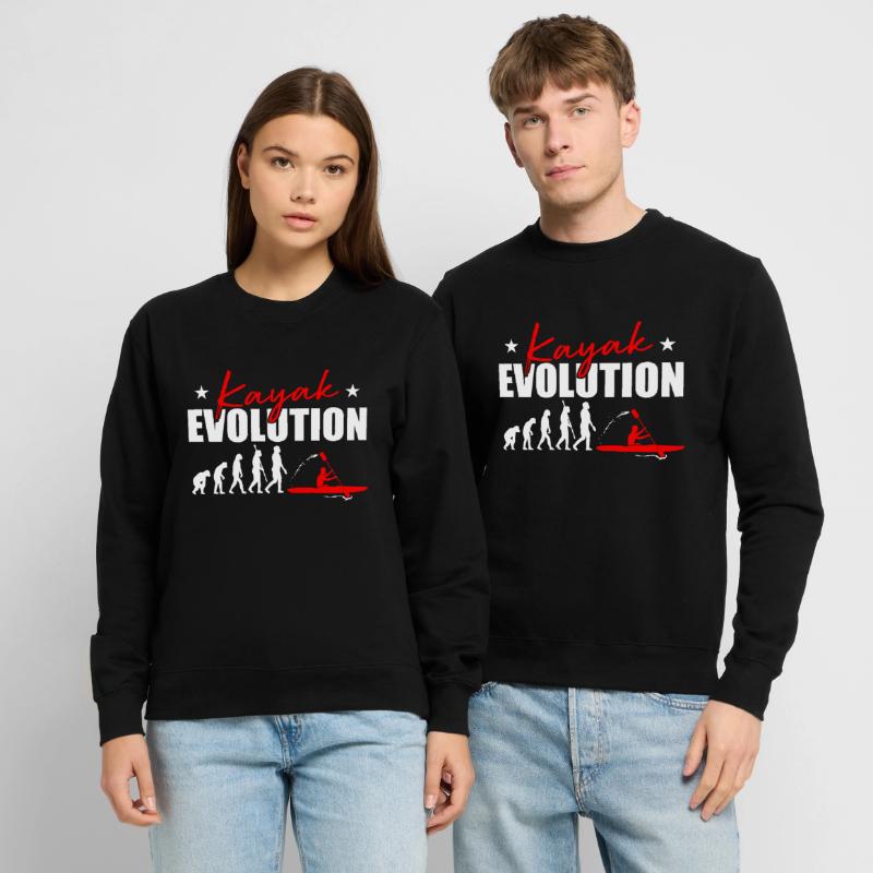 Kayak Evolution Kayak Development Kayaker Kayaker Unisex Sweatshirt