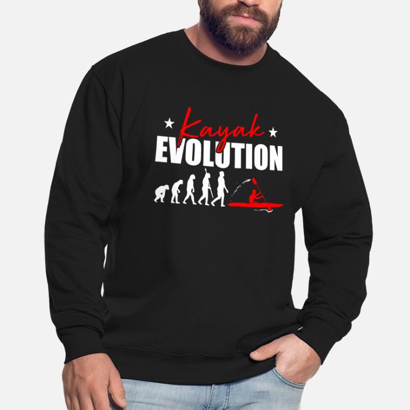 Kayak Evolution Kayak Development Kayaker Kayaker Unisex Sweatshirt