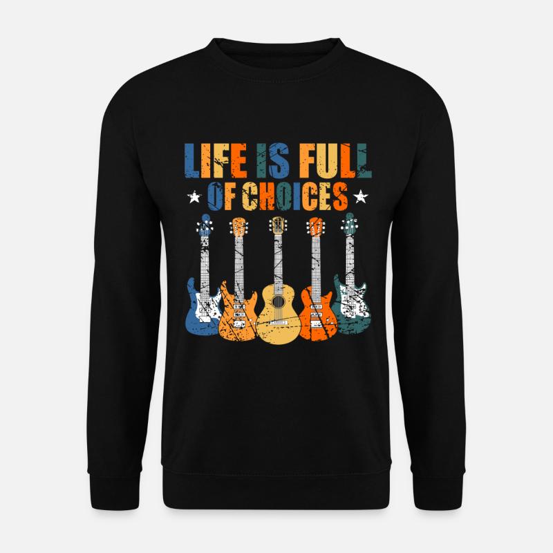 Gitarrist Gitarren Gitarrenspieler Spruch Lustig - Unisex Pullover - Schwarz
