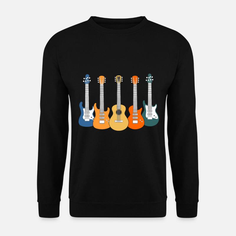 Gitarren - Unisex Pullover - Schwarz