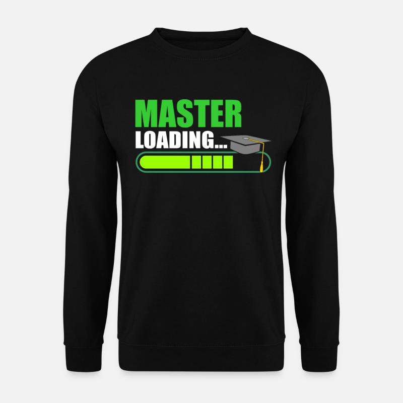 Master Loading Masterabschluss - Unisex Pullover - Schwarz