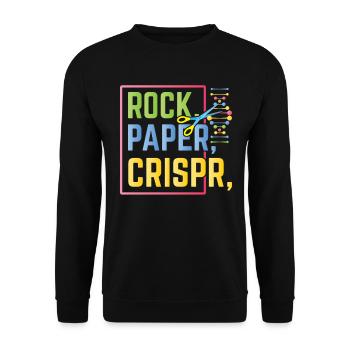 Rock Paper Crispr Science Science - Sweat-shirt Unisexe - noir - Devant - Alina (178cm) & Michal (187cm)