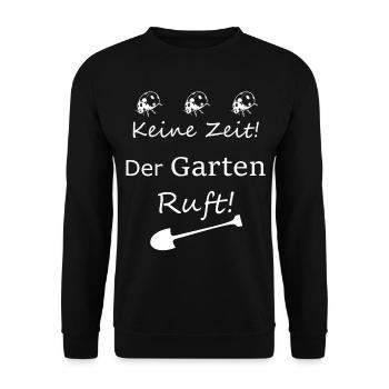 Keine Zeit Der Garten Ruft - Unisex Pullover - Schwarz - Vorne - Alina (178cm) & Michal (187cm)