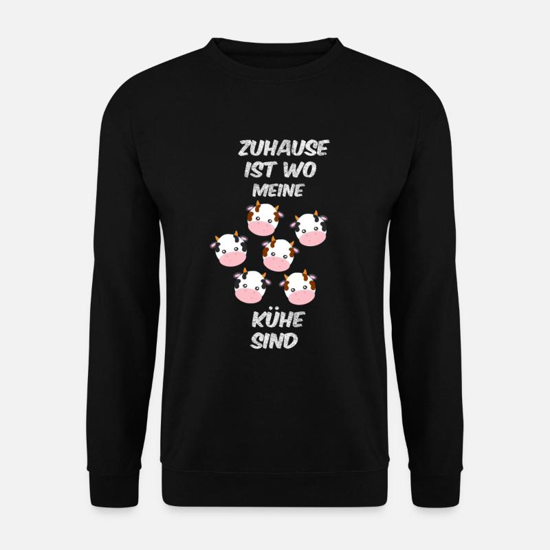 Kühe - Unisex Pullover - Schwarz