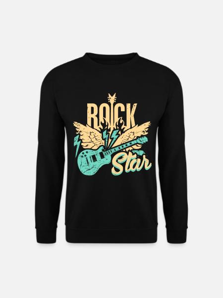 E-Gitarren- - Unisex Pullover - Schwarz