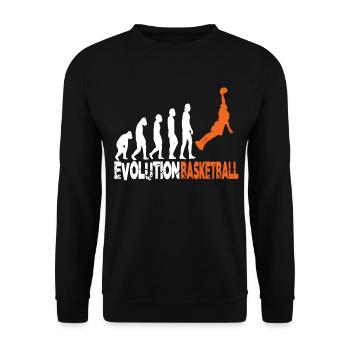 Evolution basketball - Unisex Sweatshirt - black - Front - Alina (178cm) & Michal (187cm)