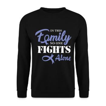 Esophageal cancer chemo gift - Unisex Sweatshirt - black - Front - Alina (178cm) & Michal (187cm)