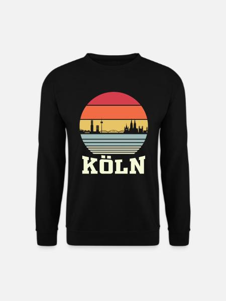 Köln Skyline Kölner Dom Geschenkidee - Unisex Pullover - Schwarz