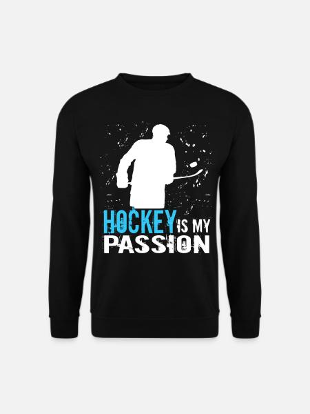 Hockey Eishockey Eishockeyspieler Hockeyspieler - Unisex Pullover - Schwarz