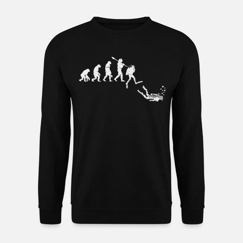 Tauchen Evolution Taucher Squba Diving - Unisex Pullover - Schwarz