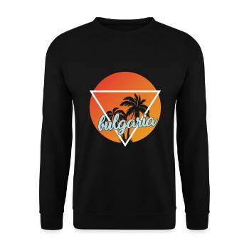 Bulgaria vacation and holiday destination - Unisex Sweatshirt - black - Front - Alina (178cm) & Michal (187cm)