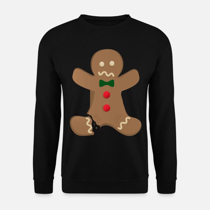 Oh snap - gingerbread man - Unisex Sweatshirt - black